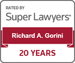 Rated By | Super Lawyers | Richard A. Gorini | 20 Years